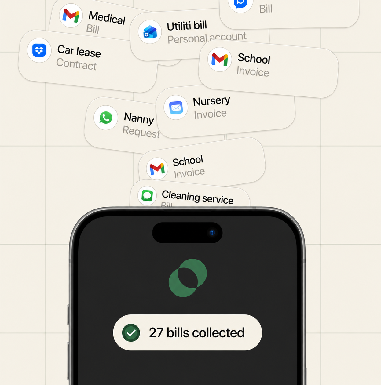 All bills in one place, automatically