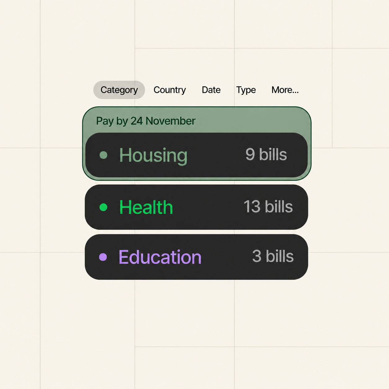 AI reviews and organizes bills